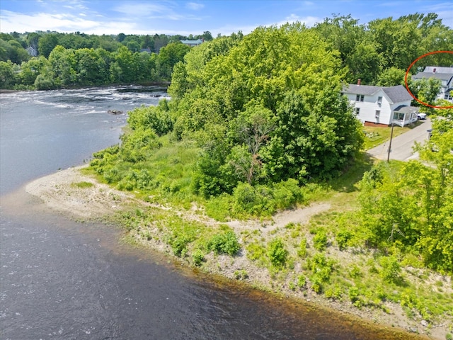 133 Front St, Old Town, ME 04468 - aerial view of property and surrounding area featuring a nearby body of water