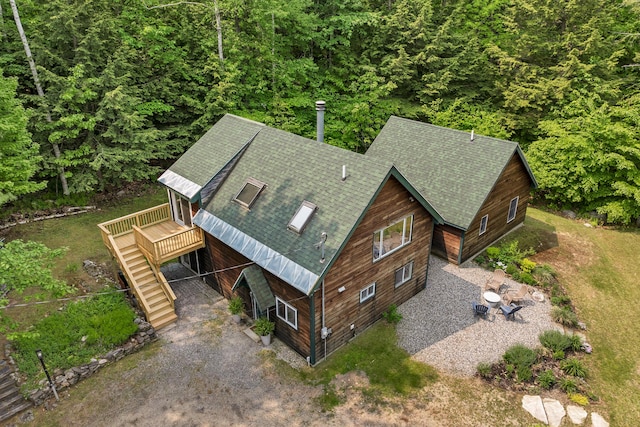 12 Michaud Ln, Bridgton, ME 04009 - view from above of property