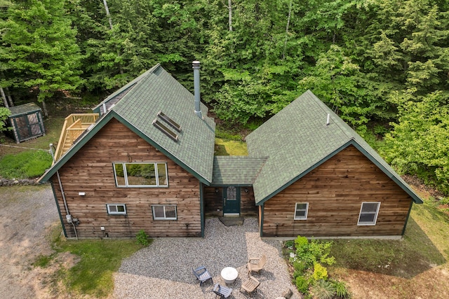 12 Michaud Ln, Bridgton, ME 04009 - view of front of house with a shingled roof