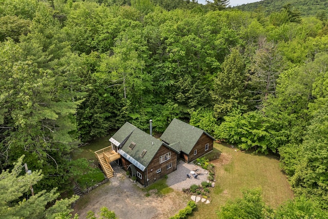 12 Michaud Ln, Bridgton, ME 04009 - aerial view of property and surrounding area featuring a forest
