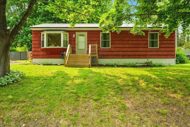 46 Jeffrey St, Lewiston, ME 04240 - ranch-style house with metal roof