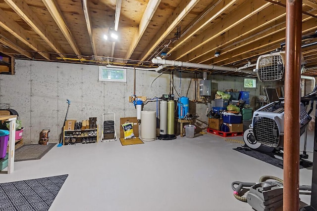 11 Lewis Rd, Sidney, ME 04330 - basement featuring electric panel, a water softener, and a water pressure tank