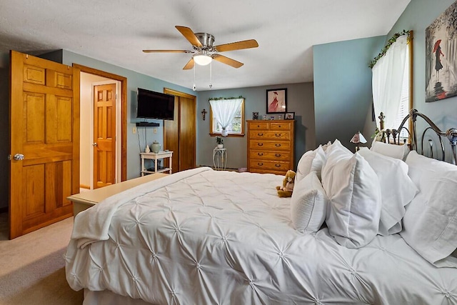11 Lewis Rd, Sidney, ME 04330 - carpeted bedroom with ceiling fan and a closet