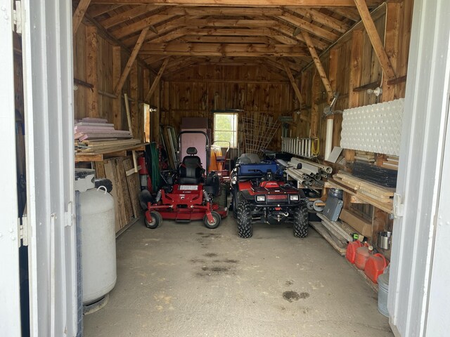 13 Main St, Cambridge, ME 04923 - storage room with a garage