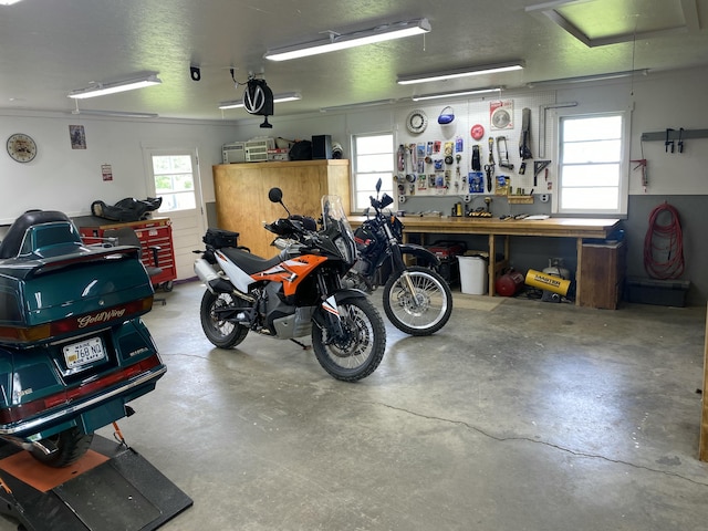 13 Main St, Cambridge, ME 04923 - garage featuring a workshop area