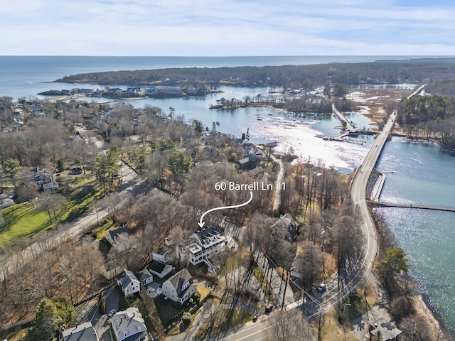 60 Barrell Ln Unit 1, York, ME 03909 - aerial overview of property's location with a nearby body of water