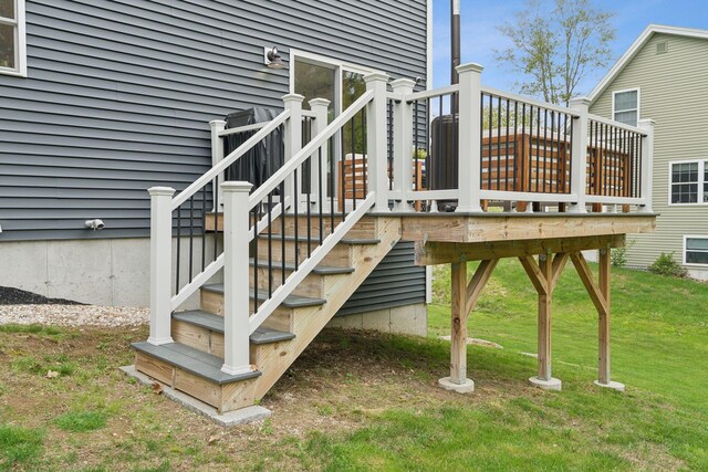 40 Sabatus Ln, Windham, ME 04062 - deck featuring a yard