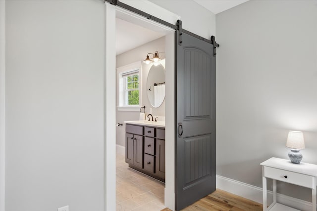 45 Doughty Blvd, Levant, ME 04456 - full bathroom with baseboards and vanity