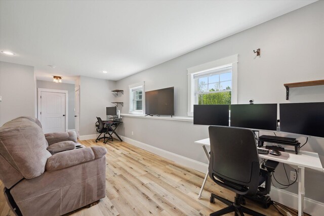45 Doughty Blvd, Levant, ME 04456 - office space with wood finished floors, recessed lighting, and baseboards