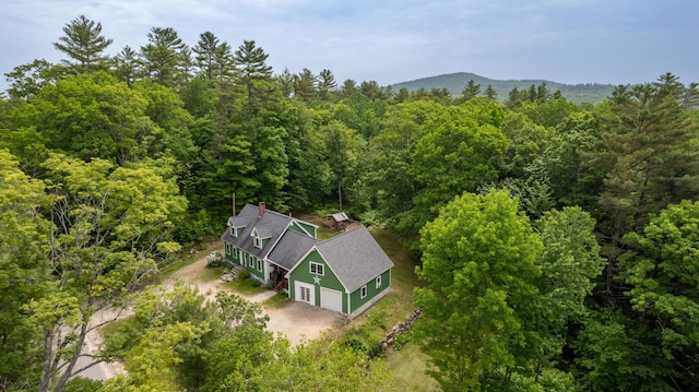 310 Fields Hill Rd, Sumner, ME 04292 - aerial view of property and surrounding area with a forest