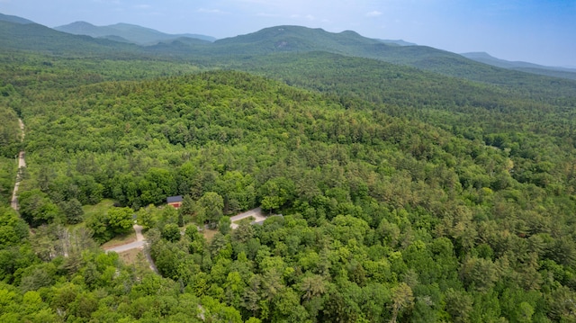 310 Fields Hill Rd, Sumner, ME 04292 - aerial view of property and surrounding area with a forest and a mountainous background