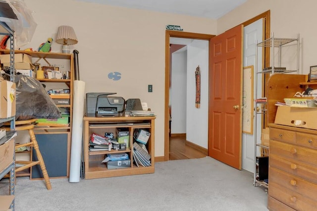 32 Milky Way Ln, Durham, ME 04222 - home office featuring carpet flooring