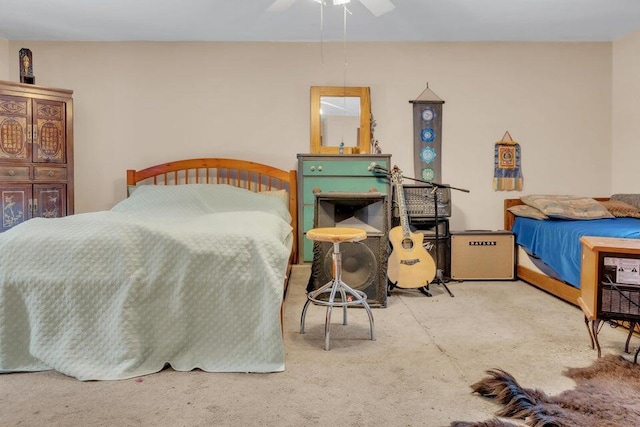 32 Milky Way Ln, Durham, ME 04222 - bedroom featuring carpet floors and ceiling fan