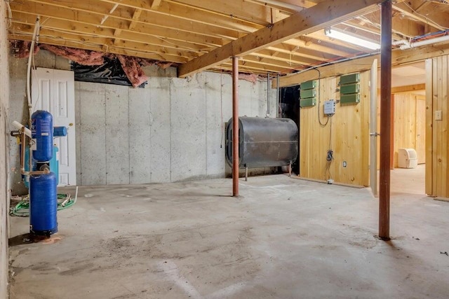 32 Milky Way Ln, Durham, ME 04222 - unfinished basement featuring oil tank