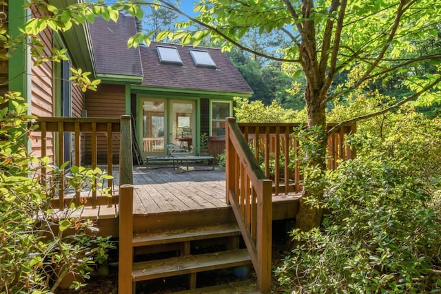 32 Milky Way Ln, Durham, ME 04222 - view of wooden terrace