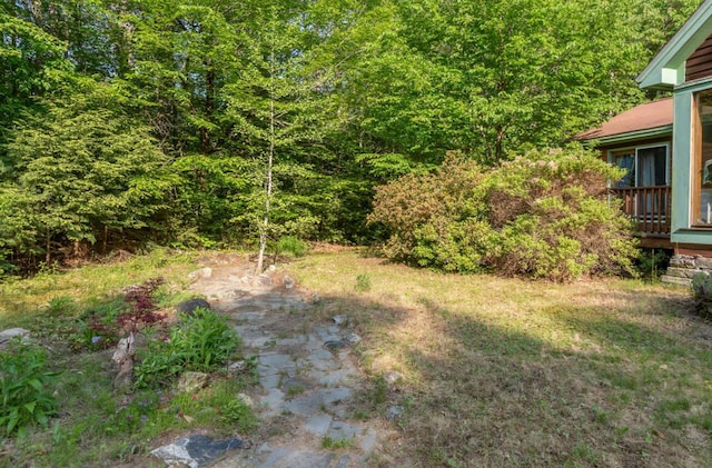 32 Milky Way Ln, Durham, ME 04222 - view of yard featuring a forest view