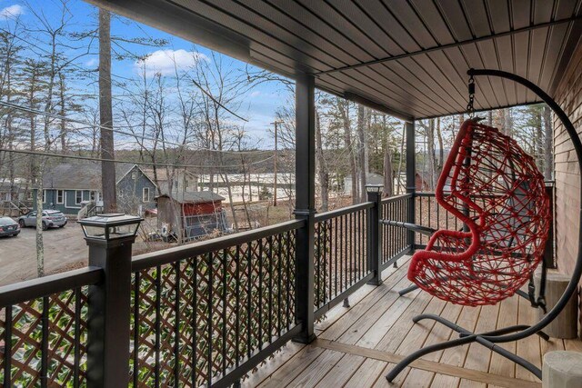 41 Sunny Ln, Sanford, ME 04073 - deck featuring an outbuilding