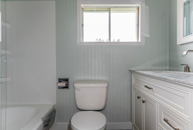 982 Main St, Grand Isle, ME 04746 - full bath with vanity, toilet, and baseboards