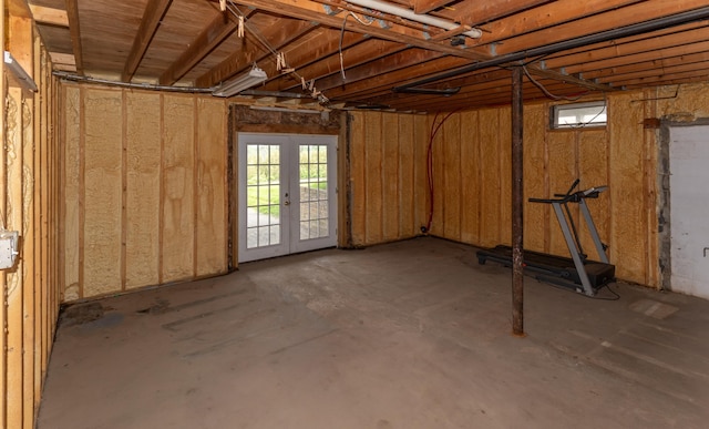 982 Main St, Grand Isle, ME 04746 - below grade area with healthy amount of natural light and french doors
