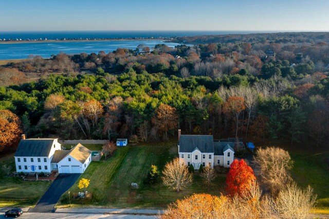 8 Days Lndg, Biddeford, ME 04005 - view from above of property featuring a forest and a nearby body of water