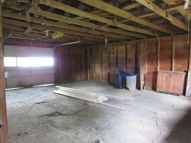 25 Moores Mill Rd, Canaan, ME 04924 - miscellaneous room with a garage