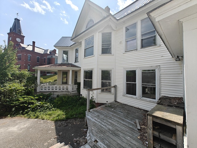 9 St Albans Rd, Corinna, ME 04928 - view of deck