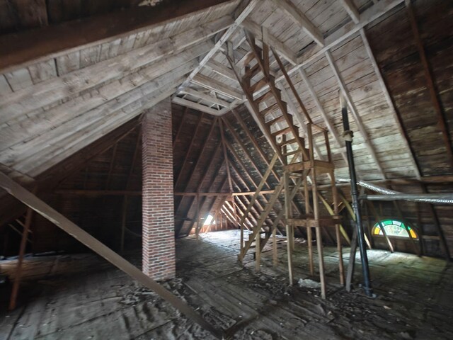 9 St Albans Rd, Corinna, ME 04928 - view of unfinished attic