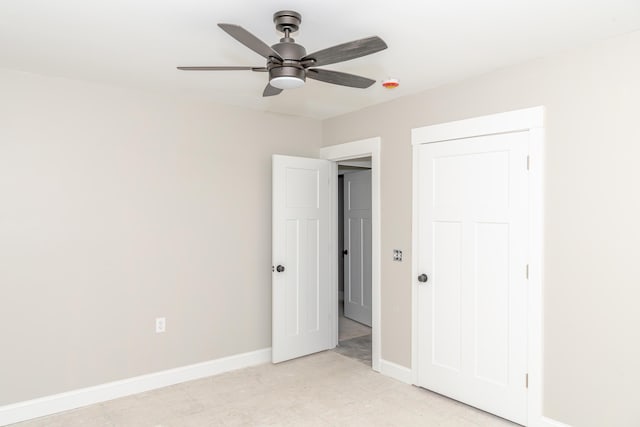 44 Bailey Rd, Cambridge, ME 04923 - unfurnished bedroom featuring baseboards and a ceiling fan