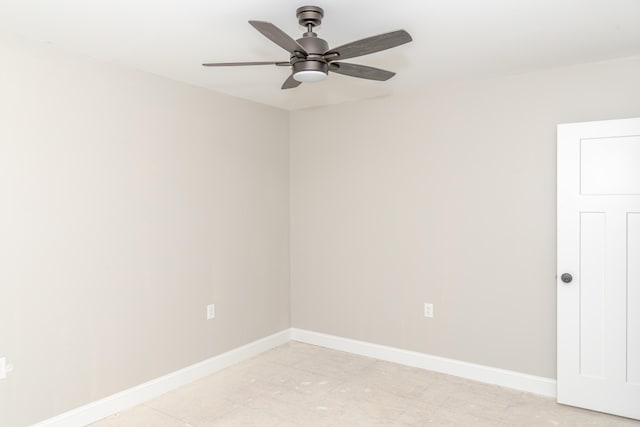 44 Bailey Rd, Cambridge, ME 04923 - unfurnished room featuring baseboards and a ceiling fan