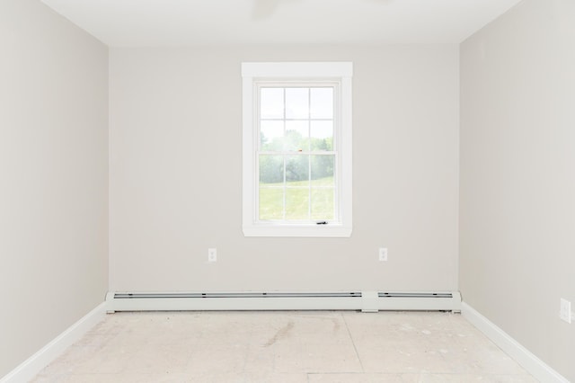 44 Bailey Rd, Cambridge, ME 04923 - spare room featuring baseboards and a baseboard radiator