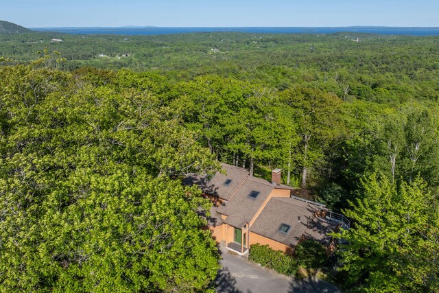 5 Spring Mountain Dr, Rockport, ME 04856 - aerial view of property and surrounding area with a forest