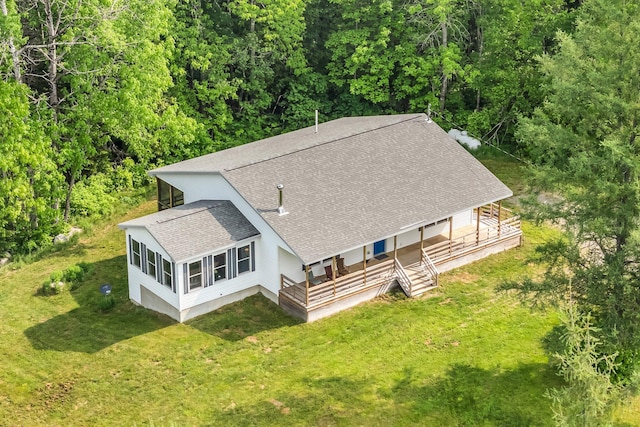 612 Airline Rd, Amherst, ME 04605 - view from above of property