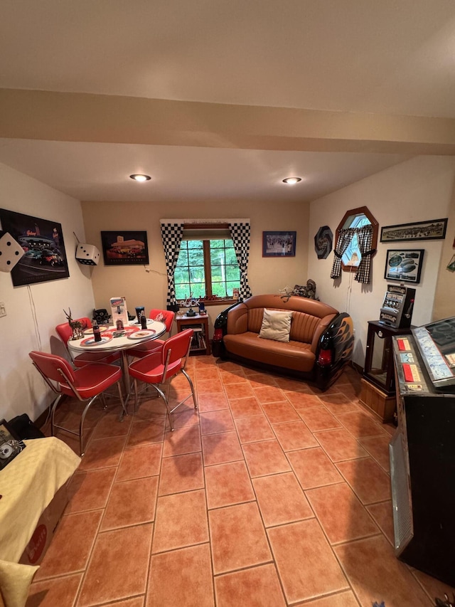 55 Pember Rd, Levant, ME 04456 - dining room with light tile patterned flooring and recessed lighting