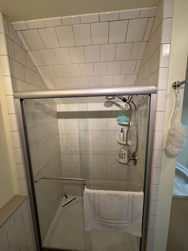 55 Pember Rd, Levant, ME 04456 - full bathroom featuring bath / shower combo with glass door