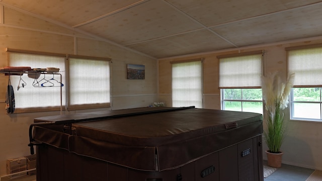 55 Pember Rd, Levant, ME 04456 - game room with vaulted ceiling