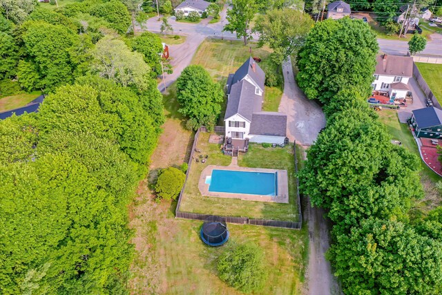 304 Main Rd N, Hampden, ME 04444 - drone / aerial view of a pool