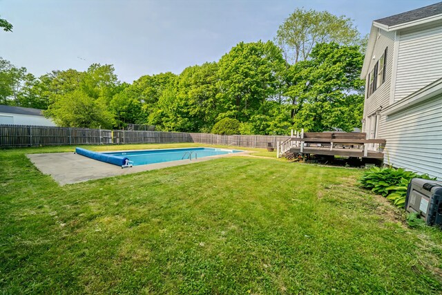 304 Main Rd N, Hampden, ME 04444 - view of yard featuring a wooden deck
