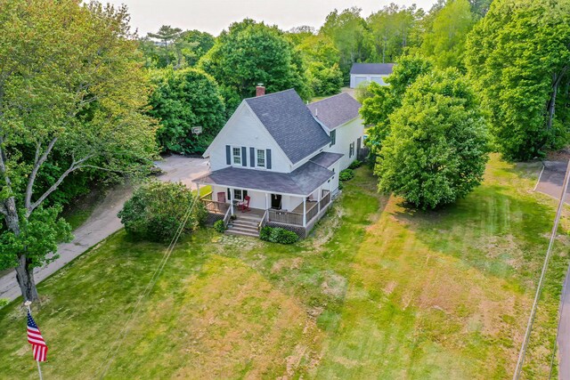304 Main Rd N, Hampden, ME 04444 - aerial view of property and surrounding area
