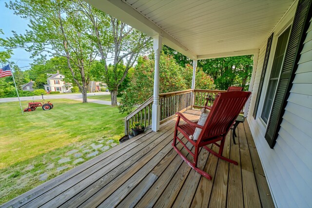 304 Main Rd N, Hampden, ME 04444 - porch with a yard