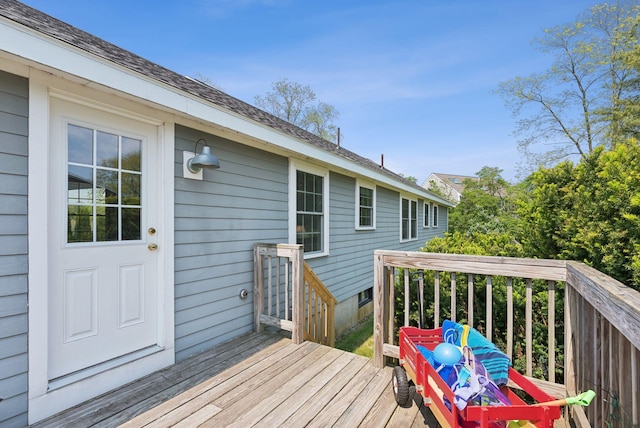 16 Marsh View Ave, Kennebunk, ME 04043 - view of wooden deck