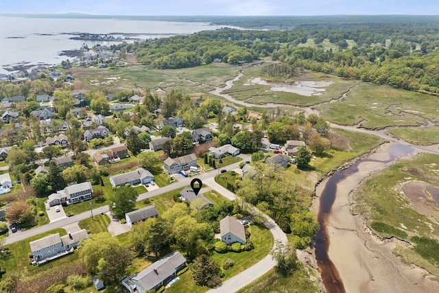 16 Marsh View Ave, Kennebunk, ME 04043 - aerial overview of property's location featuring a nearby body of water and nearby suburban area