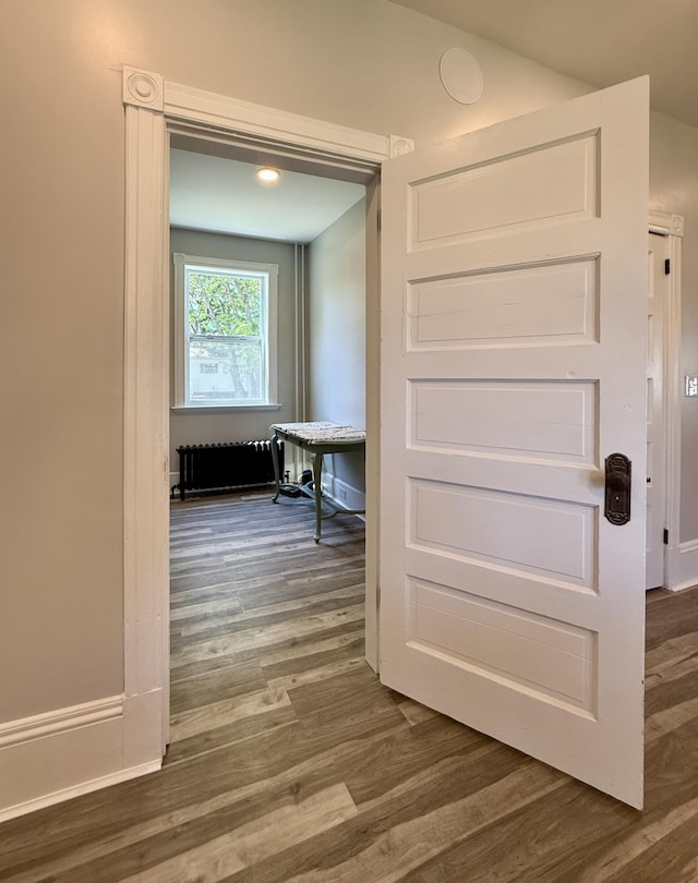 88 Union St, Calais, ME 04619 - corridor featuring dark wood-type flooring