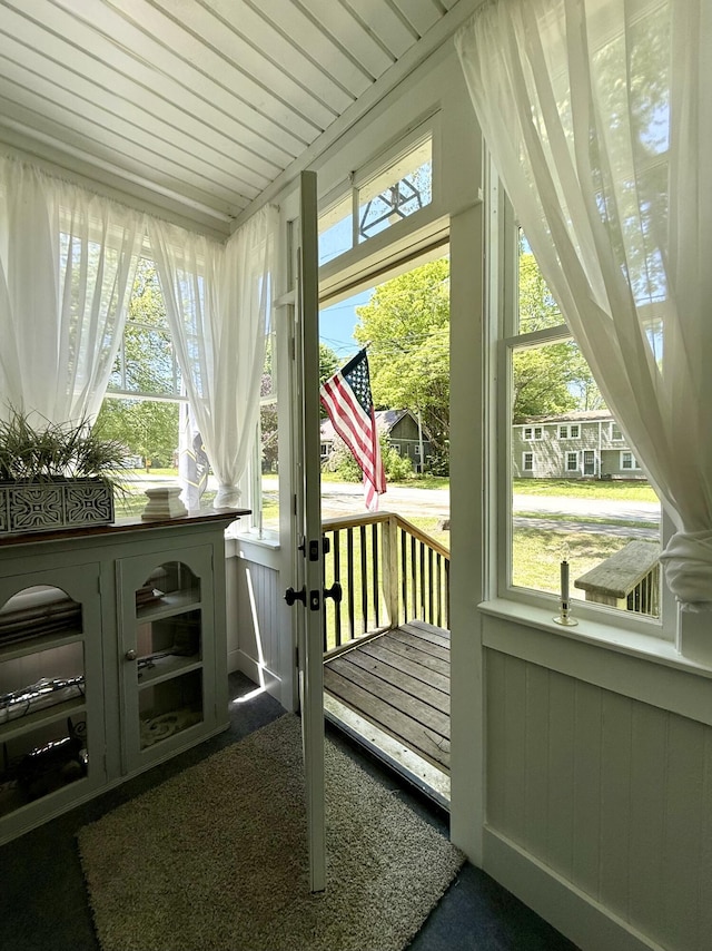 88 Union St, Calais, ME 04619 - sunroom / solarium featuring french doors