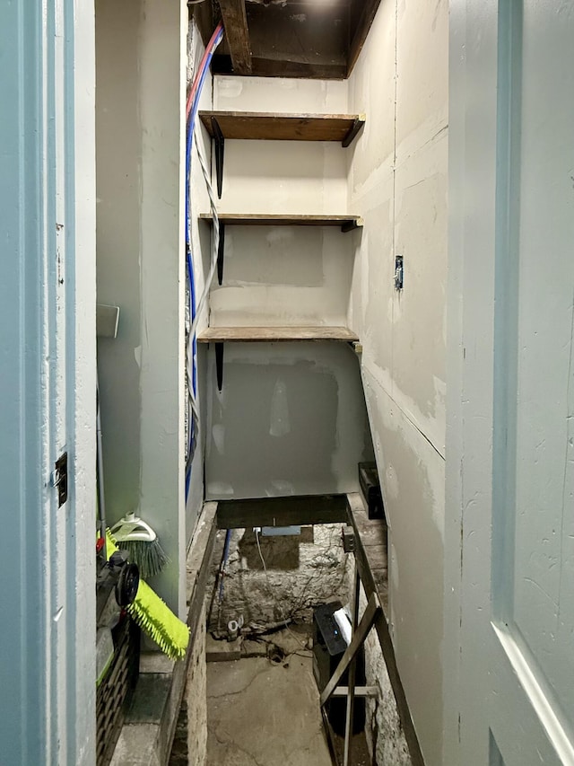 88 Union St, Calais, ME 04619 - bathroom with unfinished concrete flooring
