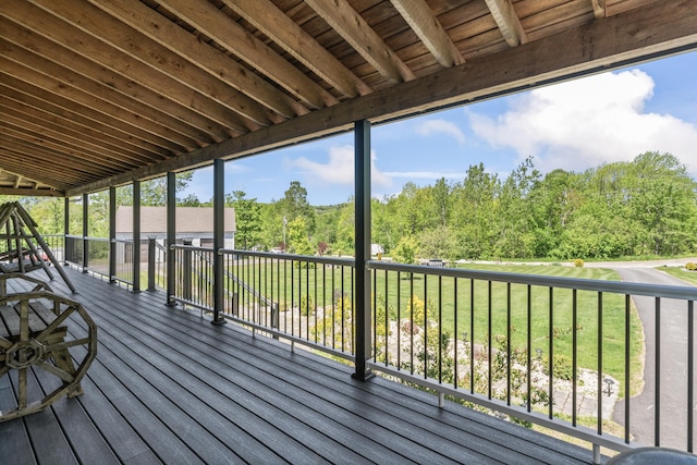 55 Mountain View Ext, Rockland, ME 04841 - deck with a yard