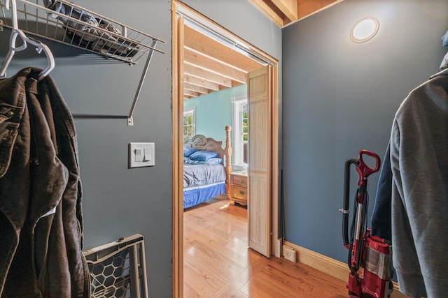 55 Mountain View Ext, Rockland, ME 04841 - walk in closet featuring light wood finished floors