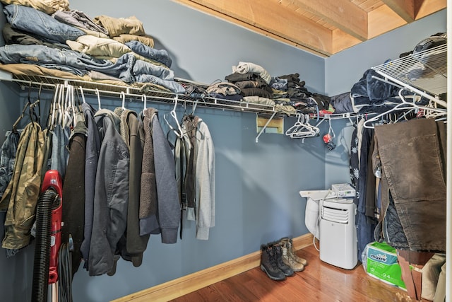 55 Mountain View Ext, Rockland, ME 04841 - walk in closet featuring wood finished floors