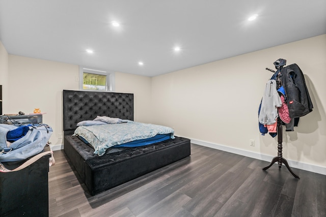 55 Mountain View Ext, Rockland, ME 04841 - bedroom featuring wood finished floors, recessed lighting, and baseboards