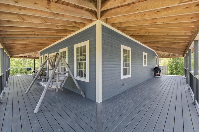 55 Mountain View Ext, Rockland, ME 04841 - porch featuring grilling area