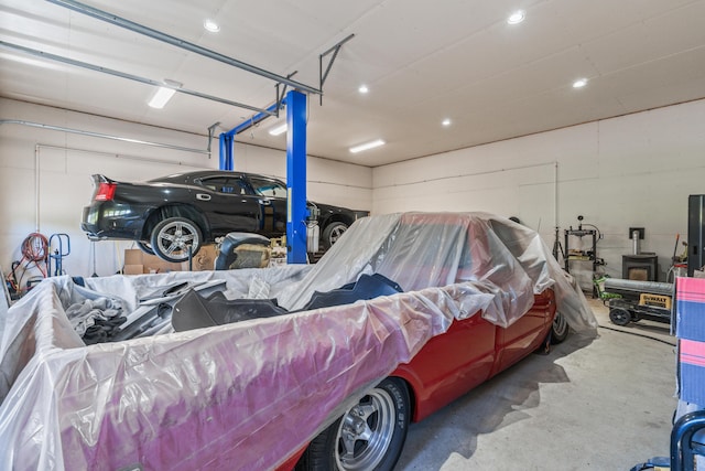 55 Mountain View Ext, Rockland, ME 04841 - garage with recessed lighting